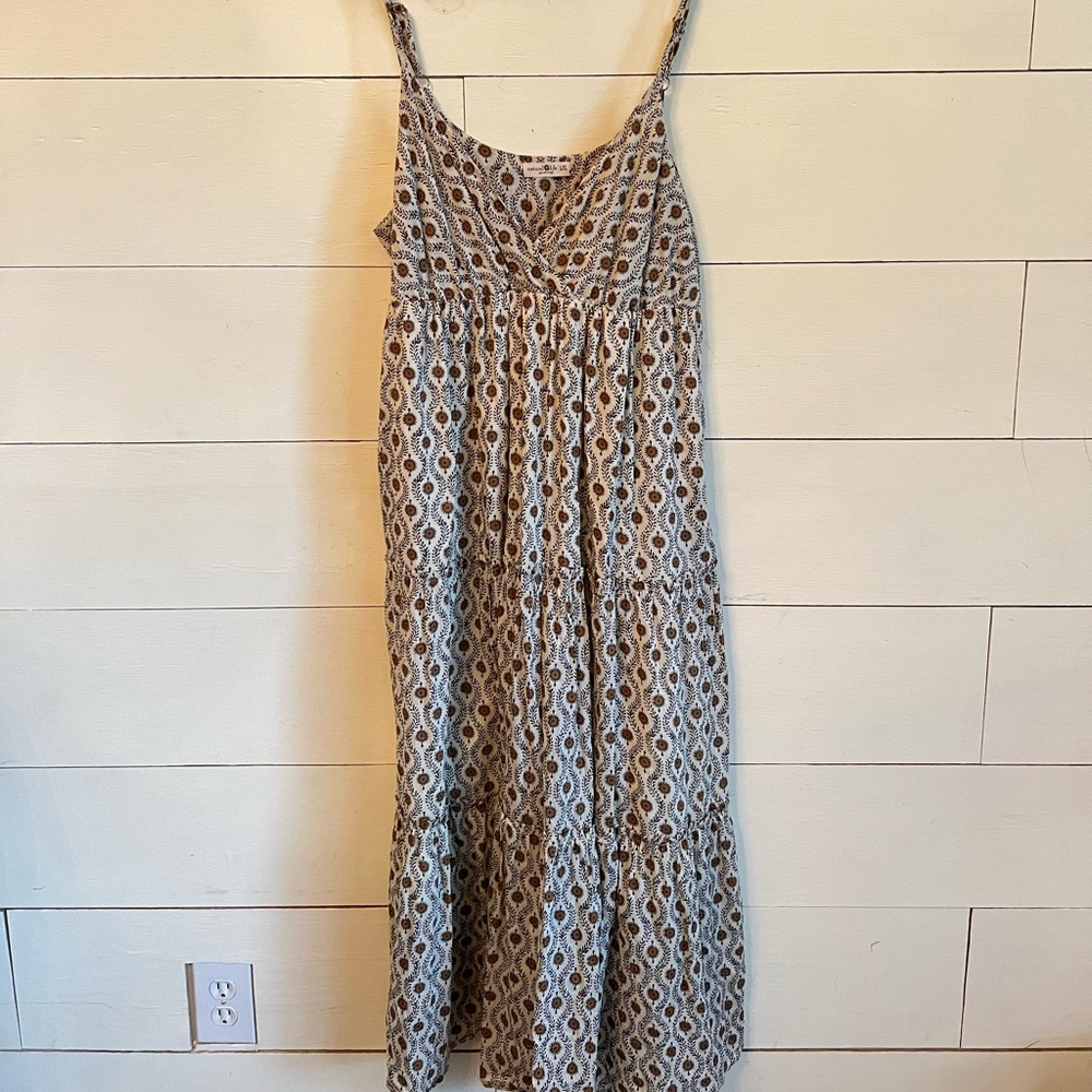 Natural Life tiered maxi dress with beautiful pattern